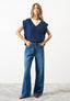 Jeans gamba ampia a palazzo