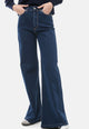 Jeans palazzo extra lungo
