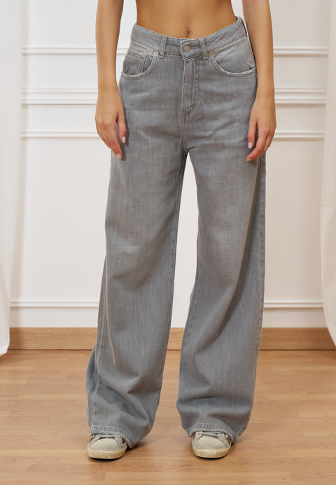 Jeans palazzo vita alta