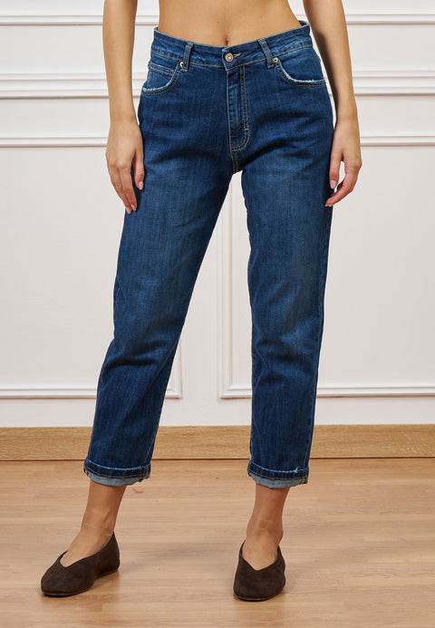 Jeans relaxed a vita alta