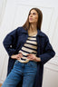 Cappotto a ovetto in cotone - BLU