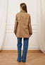 Giubbino con inserti ecopelle - BEIGE