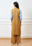 Cappotto lungo smanicato - CAMMELLO
