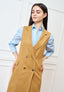 Cappotto lungo smanicato - CAMMELLO