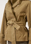 Trench corto con cintura - FANGO