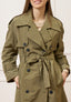 Trench over lungo con cintura - MILITARE