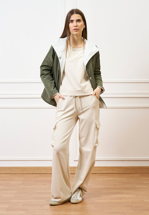 Giubbino imbottito reversibile - MILITARE