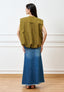 Giubbino smanicato in cotone - MILITARE