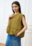 Giubbino smanicato in cotone - MILITARE