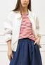 Giubbino bomber oversize - BIANCO