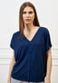 Cardigan over smanicato - BLU