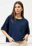 Felpa maniche corte raglan  - BLU