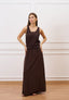 Top in maglia lavorata - MARRONE