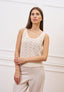 Top in maglia lavorata - BIANCO