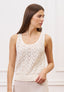 Top in maglia lavorata - BIANCO