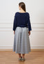 Maglia a scatola con rouches - BLU