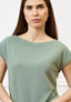 Maglia con scollo a barca smanicata - MILITARE