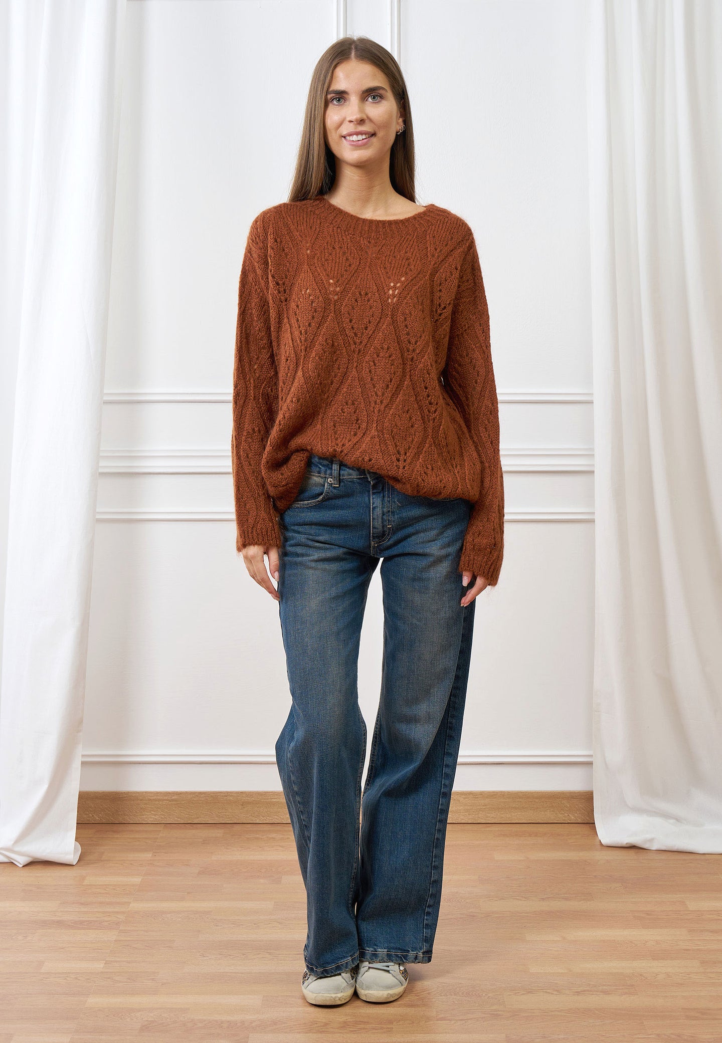 Maglia a motivo traforato