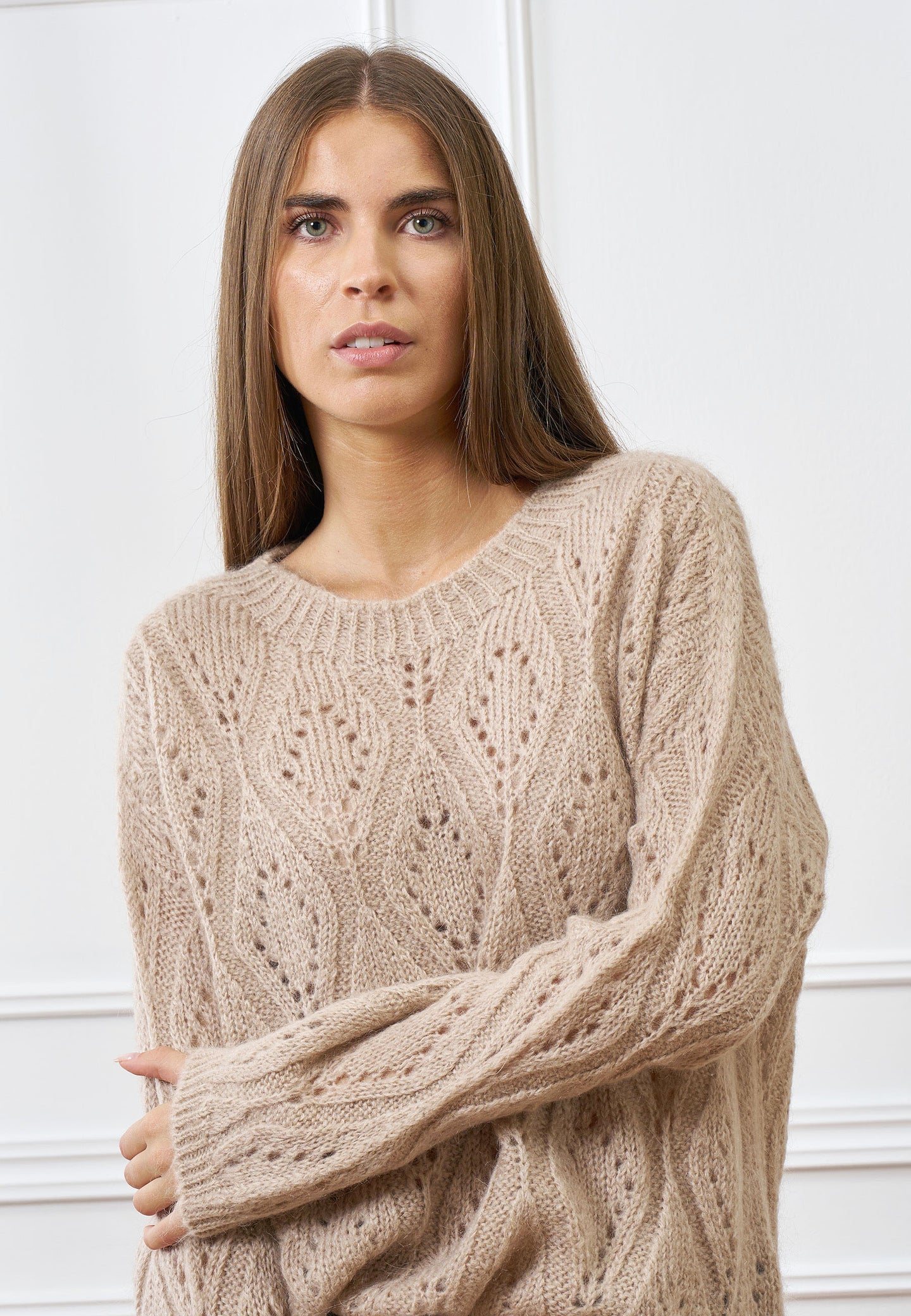 Maglia a motivo traforato