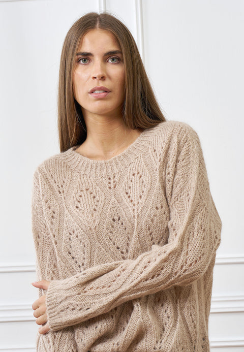 Maglia a motivo traforato