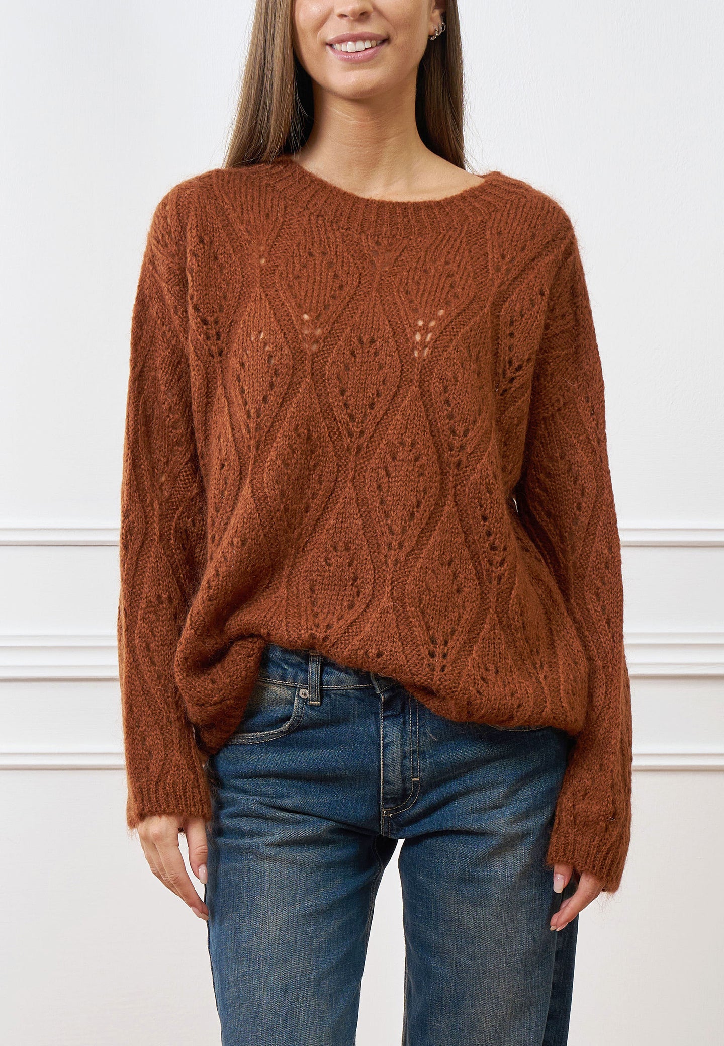 Maglia a motivo traforato