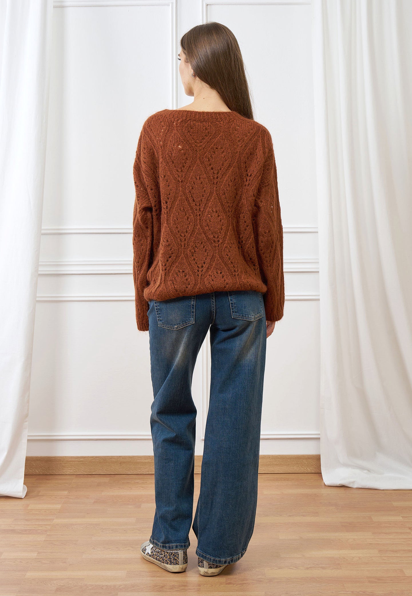 Maglia a motivo traforato