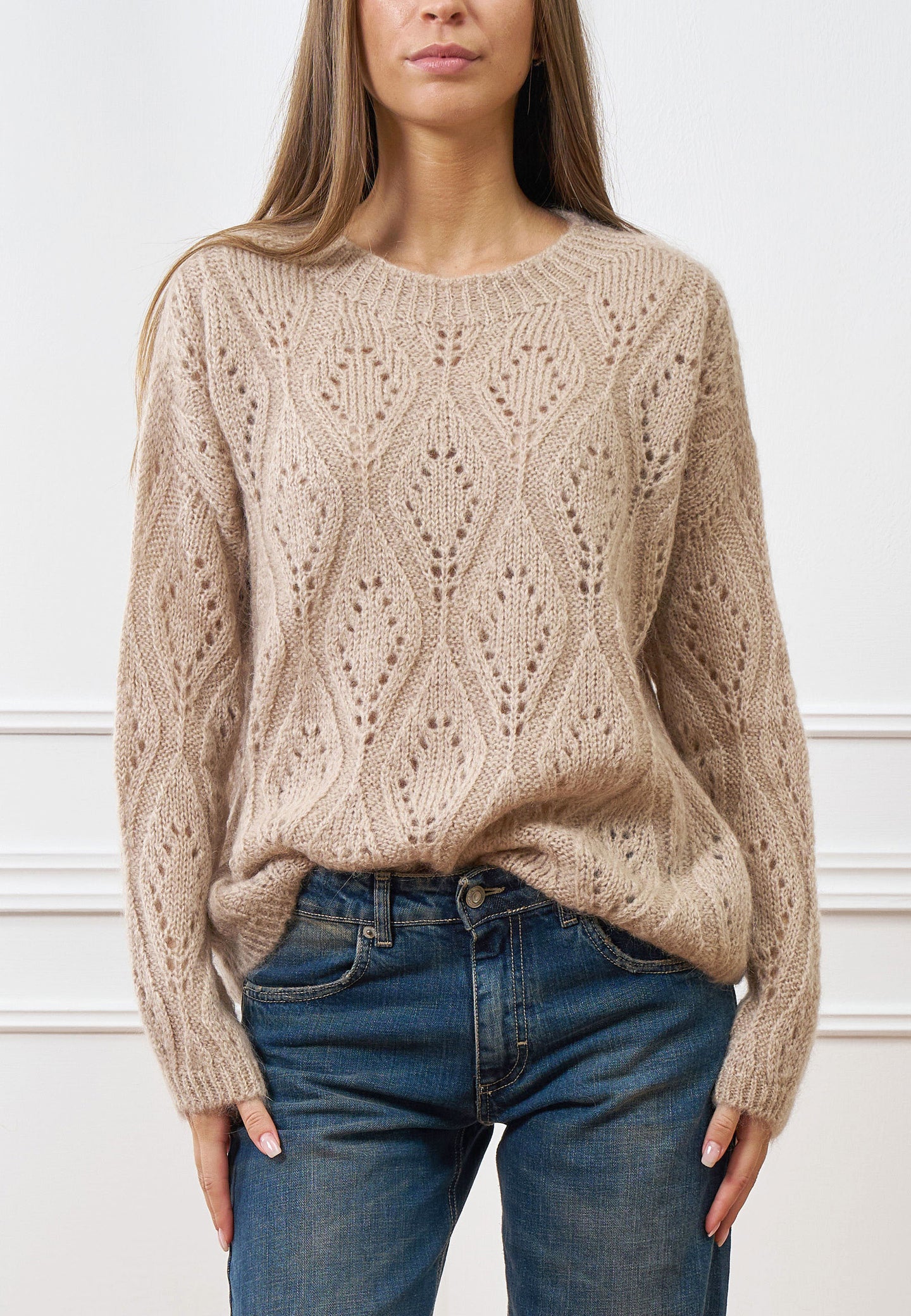 Maglia a motivo traforato