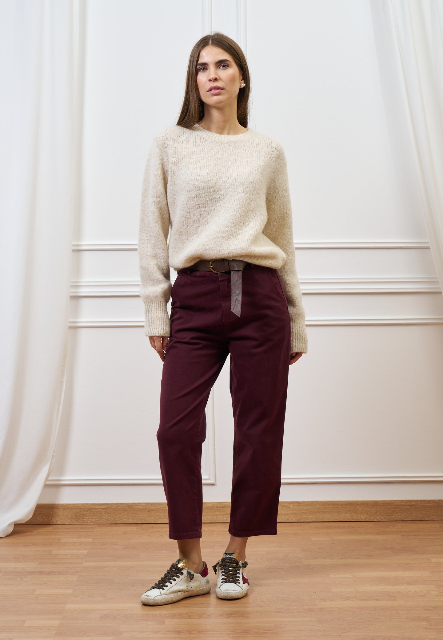 Maglia girocollo in mohair