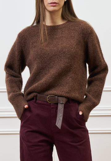 Maglia girocollo in mohair