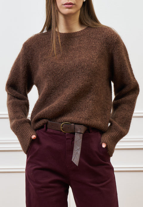 Maglia girocollo in mohair