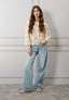 Maglia in pizzo bordi lurex