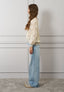 Maglia in pizzo bordi lurex