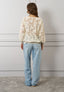 Maglia in pizzo bordi lurex