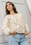 Maglia in pizzo bordi lurex