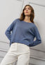 Maglia lurex scollo a barca