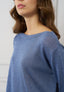 Maglia lurex scollo a barca