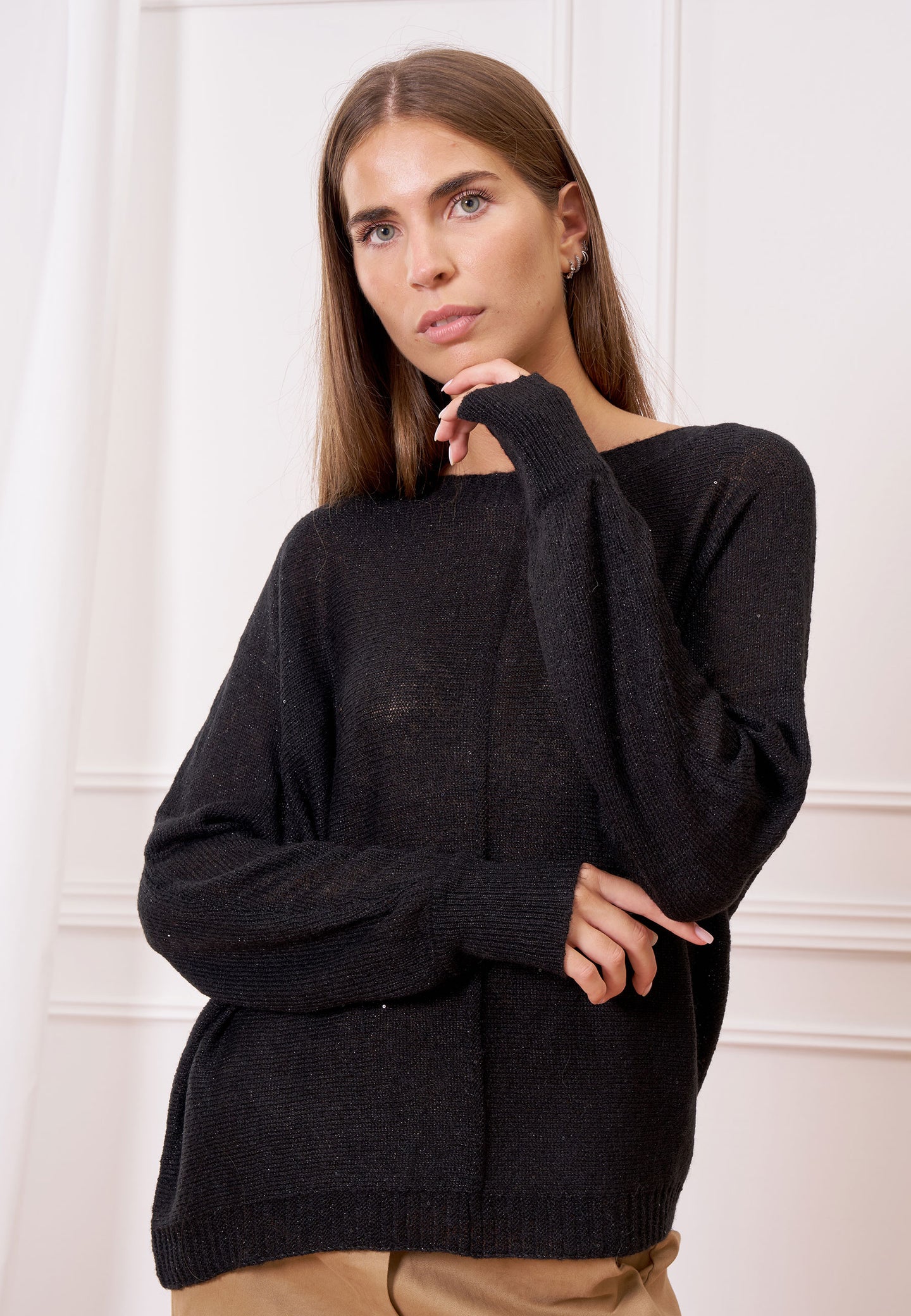 Maglia over paillettes