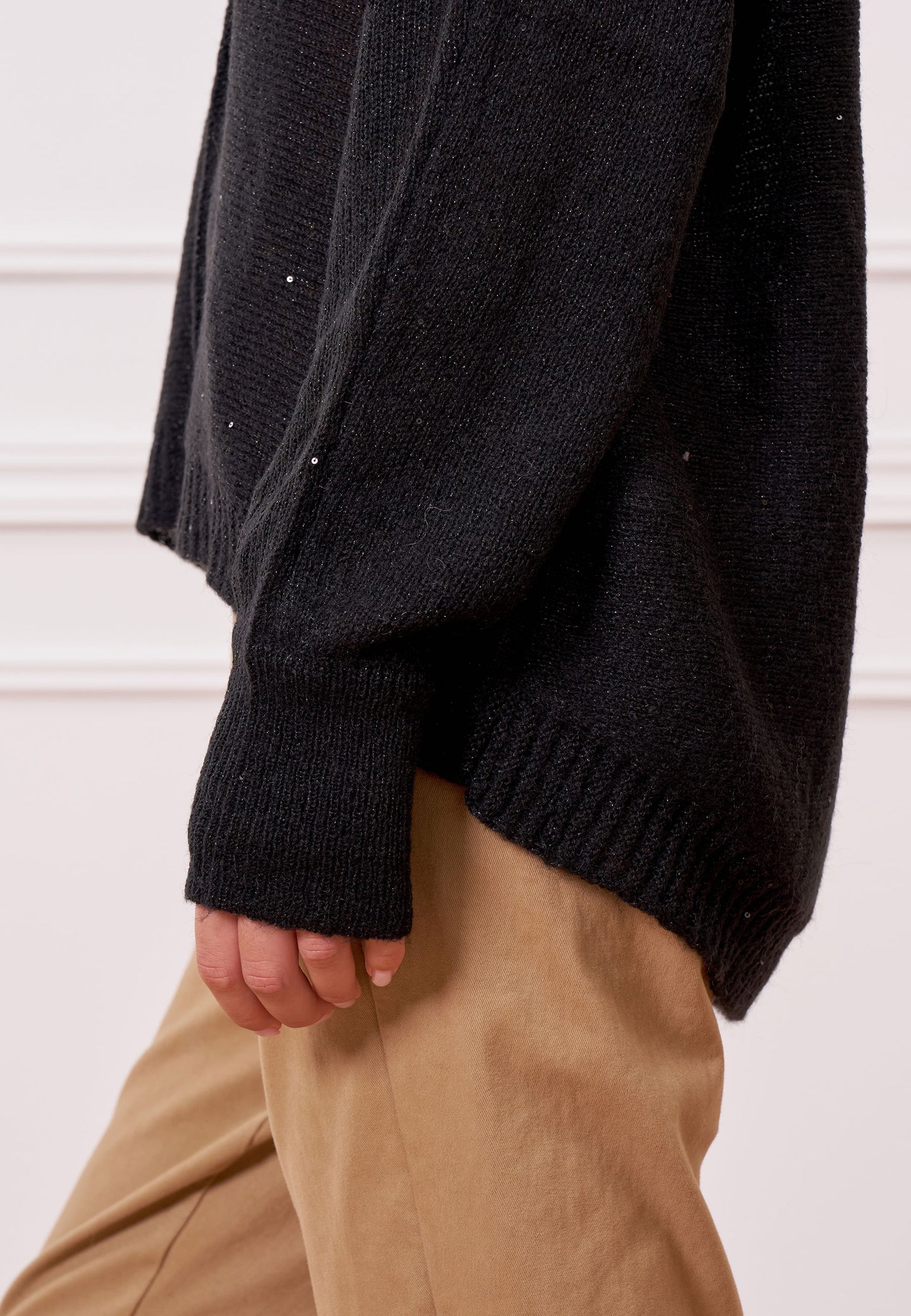 Maglia over paillettes