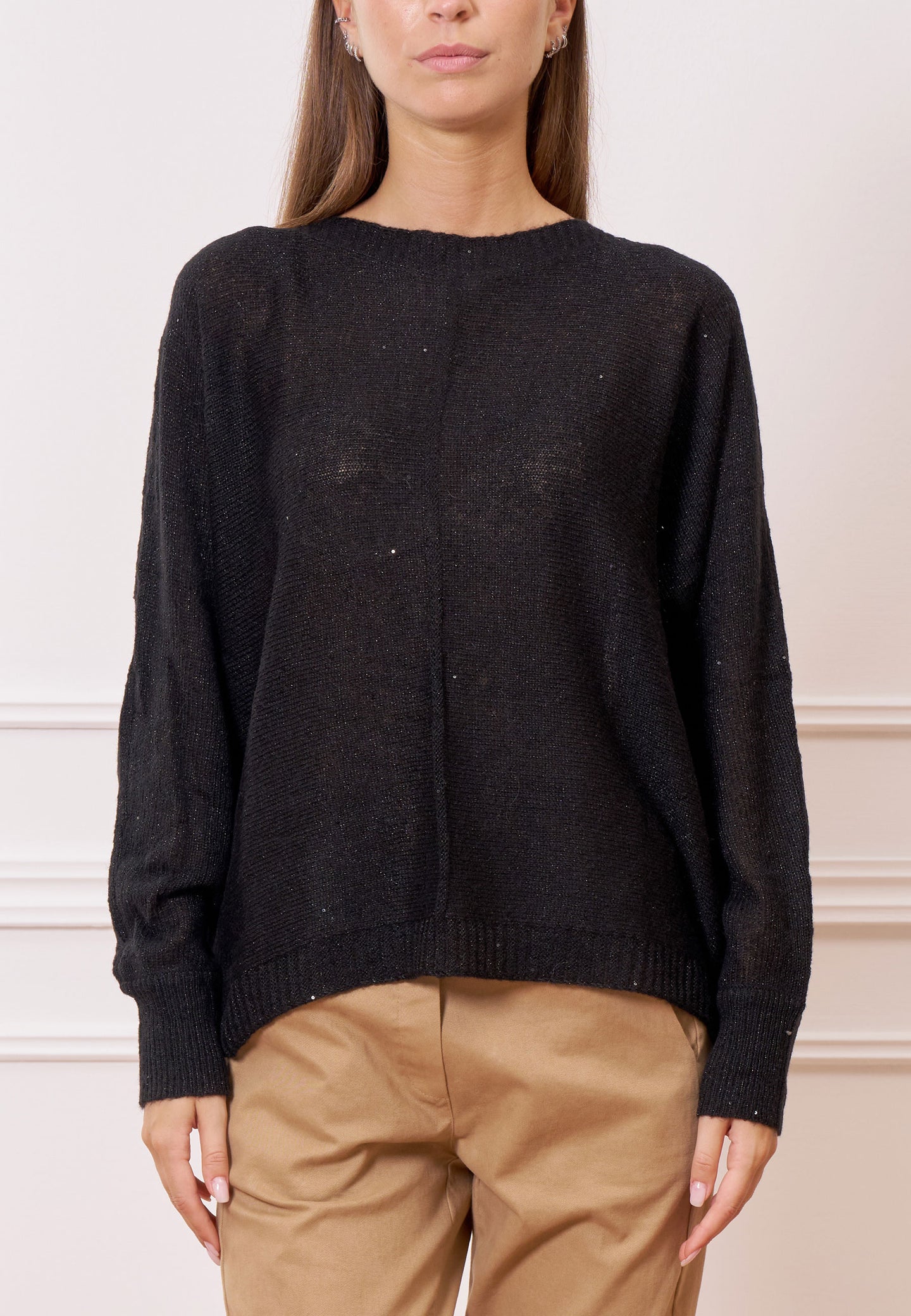 Maglia over paillettes