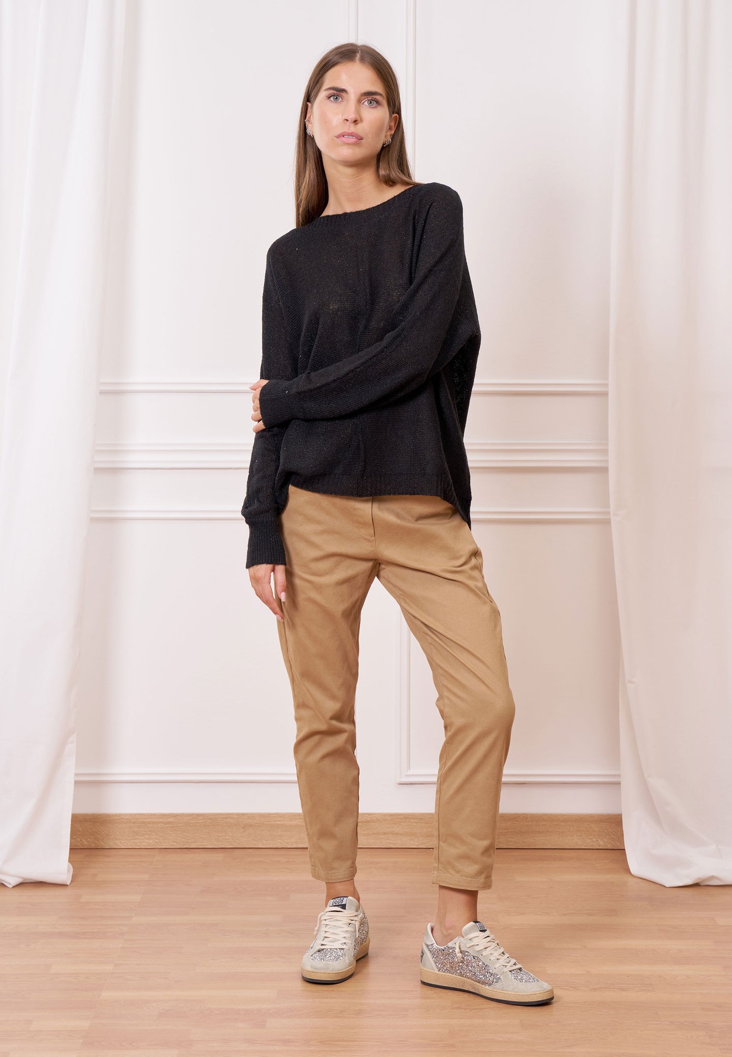 Maglia over paillettes