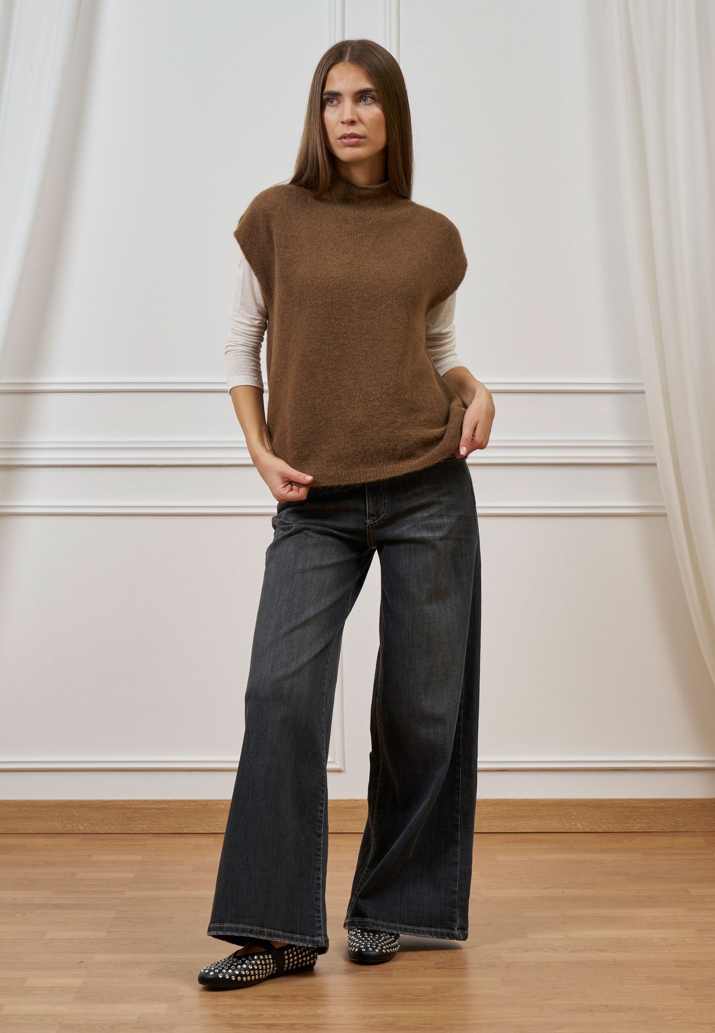 Maglia over smanicata