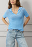 Maglia polo traforata