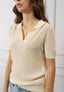 Maglia polo traforata