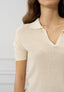Maglia polo traforata