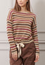 Maglia righe lurex multicolor