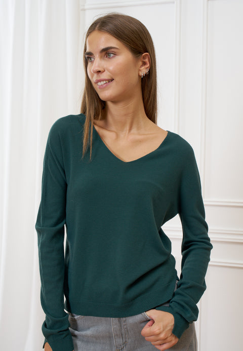 Maglia viscosa scollo a v