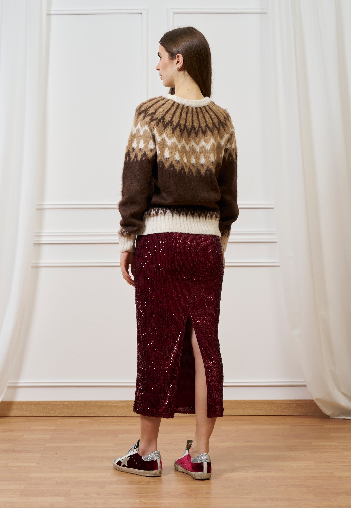 Maglione norvegese multicolore