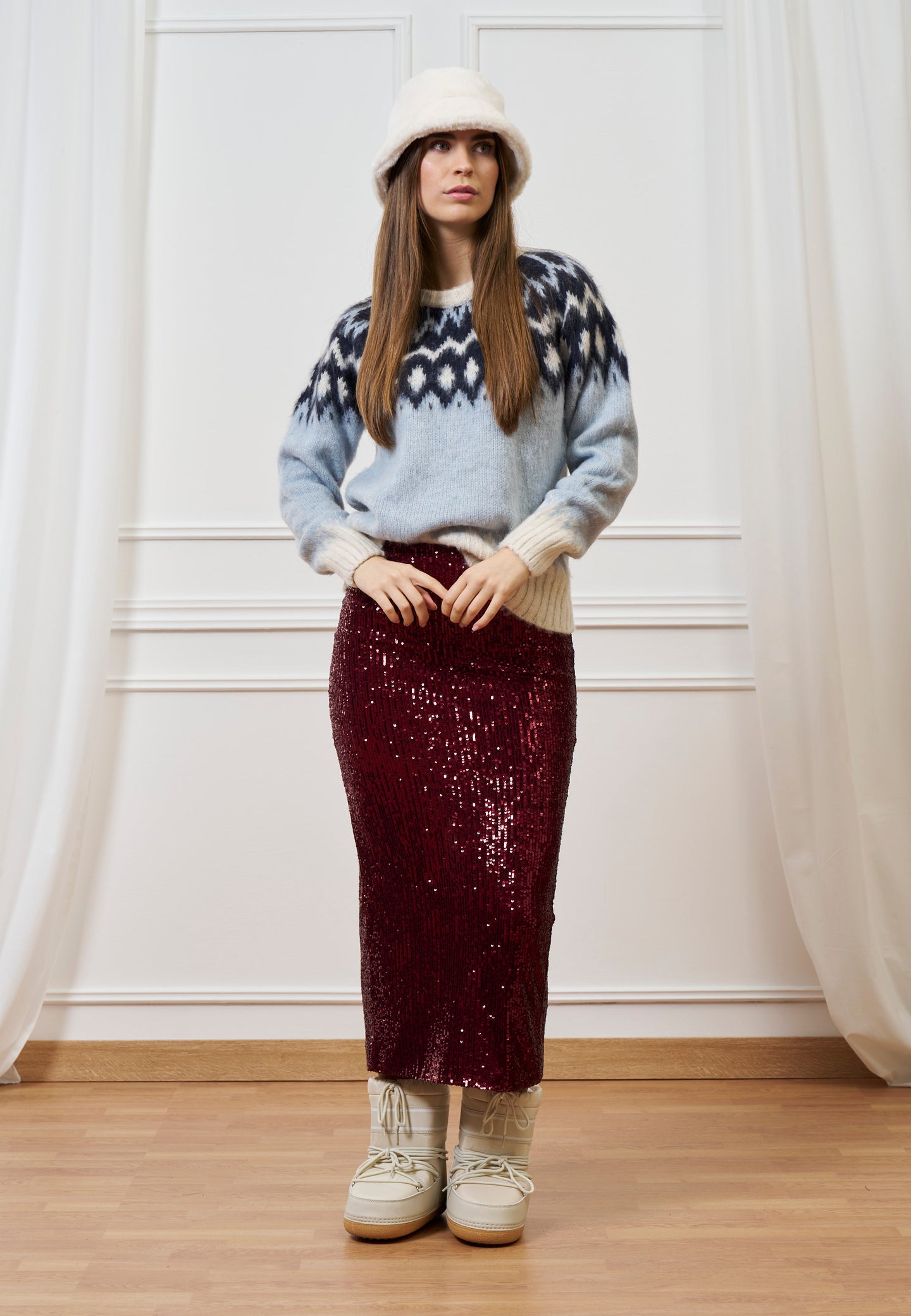 Maglione norvegese multicolore