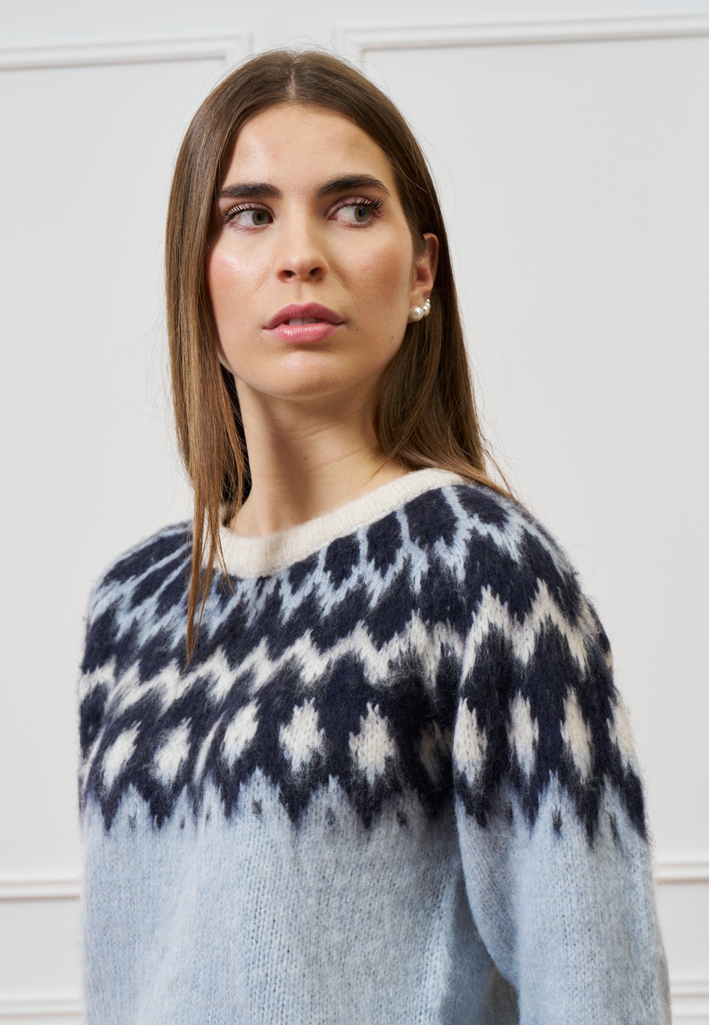 Maglione norvegese multicolore