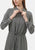 Vestito lungo chemisier pied de poule